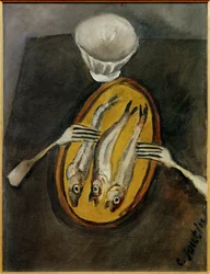 Martwa natura ze śledziami, ok. 1916 (obraz na płótnie)