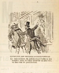 Komisarz policji żąda adresu modeli, aby je pochować..., 1877.
