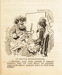 Pani, do twojego portretu brakuje ci kilku tonów na twojej twarzy..., 1877.