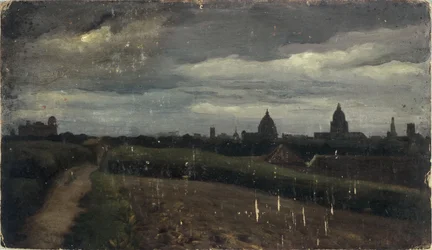 Widok ogólny Paryża z Gobelinów
