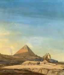 Pomiarowy Sfinks, fragment piramidy Menfis