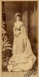 Elisabeth Fiodorovna de Russie (Elisabeth de Hesse Darmstadt) (1864-1918) - Portret wielkiej księżnej Elizavety Fiodorovny (1864-1918), księżniczki Elżbiety Heskiej i nad Renem, autorstwa Bergamasco, Karola (Karla) (1830-1896). Fotografia żelatynowa srebrn