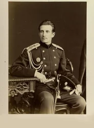 Mikołaj Konstantynowicz de Russie - Portret wielkiego księcia Mikołaja Konstantynowicza Rosji (1850-1918), autorstwa Bergamasco, Karola (Karla) (1830-1896). Zdjęcie albuminy