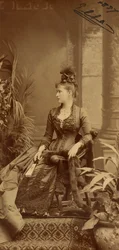 Elisabeth Fiodorovna de Russie (Elisabeth de Hesse Darmstadt) (1864-1918) -Portret wielkiej księżnej Elizavety Fiodorovny (1864-1918), księżniczki Elżbiety Heskiej i nad Renem, autorstwa Bergamasco, Karola (Karla) (1830-1896). Fotografia żelatynowa srebrna