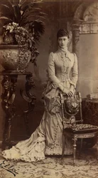 Elisabeth Fiodorovna de Russie (z domu Elisabeth de Hesse Darmstadt) - Portret wielkiej księżnej Elizavety Fiodorovny (1864-1918), księżniczki Elżbiety Heskiej i nad Renem, autorstwa Bergamasco, Karola (Karla) (1830-1896). Albumin Photo, ok. 1884. Rosyjski