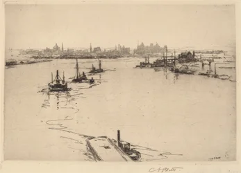 Williamsburg z mostu (szkic)