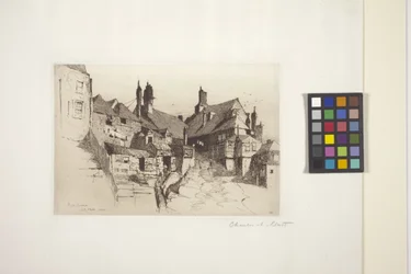 Żyto, Sussex (akwaforta na papierze)