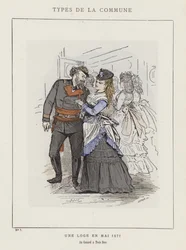 Loża w maju 1871, Au Canard a Trois Becs