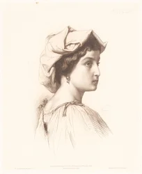 Portret włoskiej kobiety Stella (tytuł na obiekcie) Portrety Włoszek (tytuł serii)