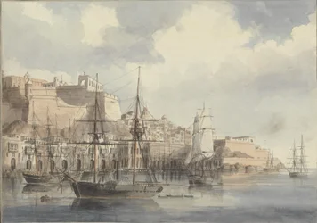 Widok na Maltę, ca. 1849