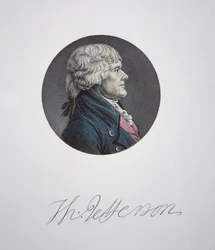 Thomas Jefferson (1743-1826) (kolor grawerowany)