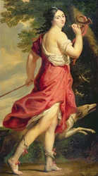 Madame de Montespan jako Diana Łowczyni