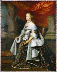 Maria Teresa Austriacka, królowa Francji, żona Ludwika XIV ... (obraz na płótnie)