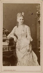Portret śpiewaczki operowej Caroline Salli Caroline Louise de Septavaux 1880.