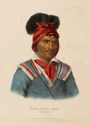 FOKE-LUSTE-HAJO. A SEMINOLE., z Historii plemion indiańskich Ameryki Północnej