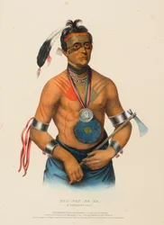 HOO-WAN-NE-KA, WÓDZ WINNEBAGO, z Historii plemion indiańskich Ameryki Północnej