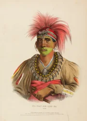 NO-WAY-KE-SUG-GA. OTOE., z Historii plemion indiańskich Ameryki Północnej