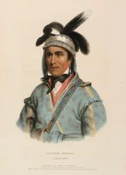 OPOTHLE YOHOLO. A CREEK CHIEF., z Historii plemion indiańskich Ameryki Północnej