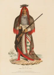 WA-NA-TA. GRAND CHIEF OF THE SIOUX, z Historii plemion indiańskich Ameryki Północnej