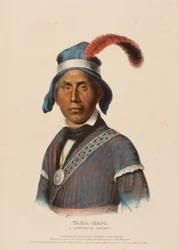 YAHA-HAJO. A SEMINOLE CHIEF., z Historii plemion indiańskich Ameryki Północnej