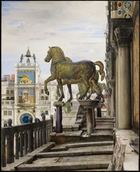 Brązowe konie z San Marco, Wenecja, 1876