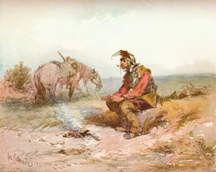 Szkic Langham: Biwak, ok. 1885 r.