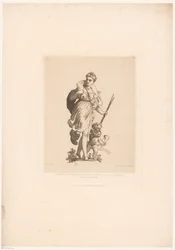Diana na de jacht Fragment dekoracji na lustrach w łazience cesarzowej H.M. w Pałacu Elizejskim (tytuł na obiekcie) Nowoczesne akwaforty: oryginalne i niepublikowane (tytuł serii)