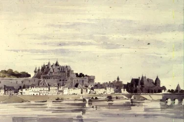 Widok Amboise, Francja