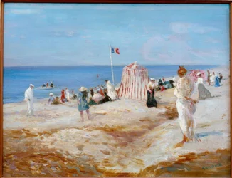 Scena na plaży Dieppe