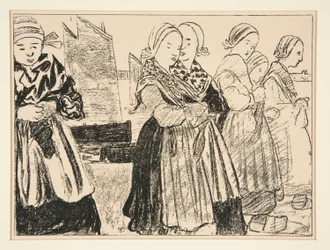 Breton Girls, czyli Breton Girls on the Quay, w #36 La Revue Blanche, październik 1894