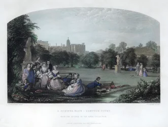 Letnie południe: Hampton Court, XIX w.