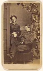 [Generał George Brinton McClellan i jego żona].