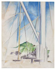 W tonacji błękitu, ok. 1919 (tempera i ołówek na pokładzie)