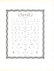 Przykładowy katalog dla pióra kaligraficznego Flourishes - seria pierwsza (druk)