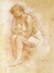 Siedzący nago; Nue Assise