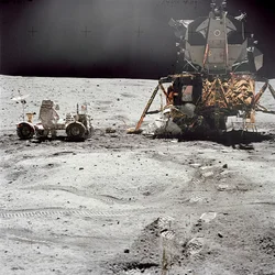 Apollo 16 Lunar Module Orion na powierzchni Księżyca, 21 kwietnia 1972 r.