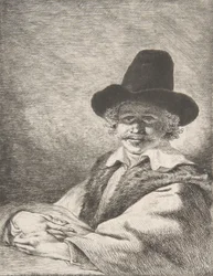 Portret siedzącego mężczyzny w kapeluszu, 1782.
