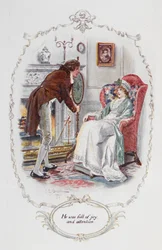 Był pełen radości i uwagi”, ilustracja do „Duma i uprzedzenie” Jane Austen