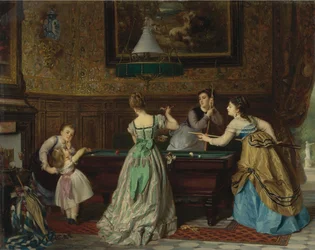 Kobiety grające w bilard, 1869