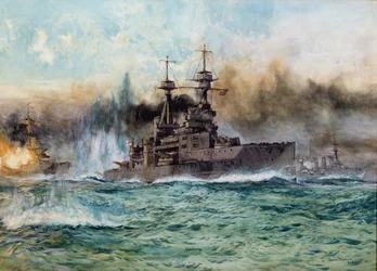 H.M.S. Vanguard w bitwie jutlandzkiej, 1924 r.