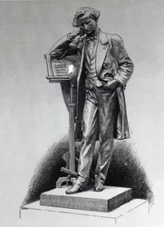 Hector Berlioz, według pomnika Alfreda Lenoira na Square Vintimille, Paryż, 1886