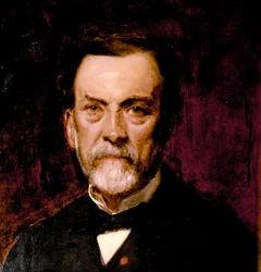 Portret Ludwika Pasteura (olej na płótnie)