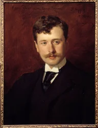 Portret Georgesa Feydeau (1862 - 1921) autora dramatu. Obraz Emile Auguste Carolus Duran (1837-1917)