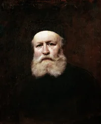Portret francuskiego kompozytora Charlesa Gounoda (olej na płótnie)