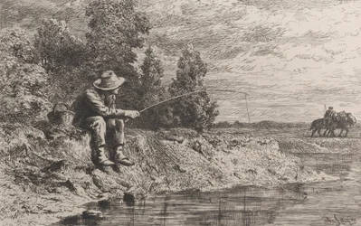 Łowienie płoci, 1865.