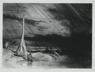 Rybak, Deszczowa pogoda, 1847.