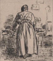 Prasująca kobieta, 1843.