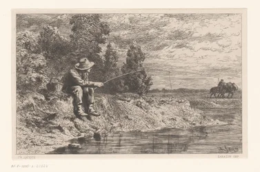 Rybak na wodzie Peche au gardon