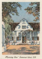 Republika Południowej Afryki: "Morning Star", Somerset West, CP (kolorowa litografia)