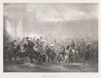 Wejście do Tuileries, początek XIX wieku (lito)